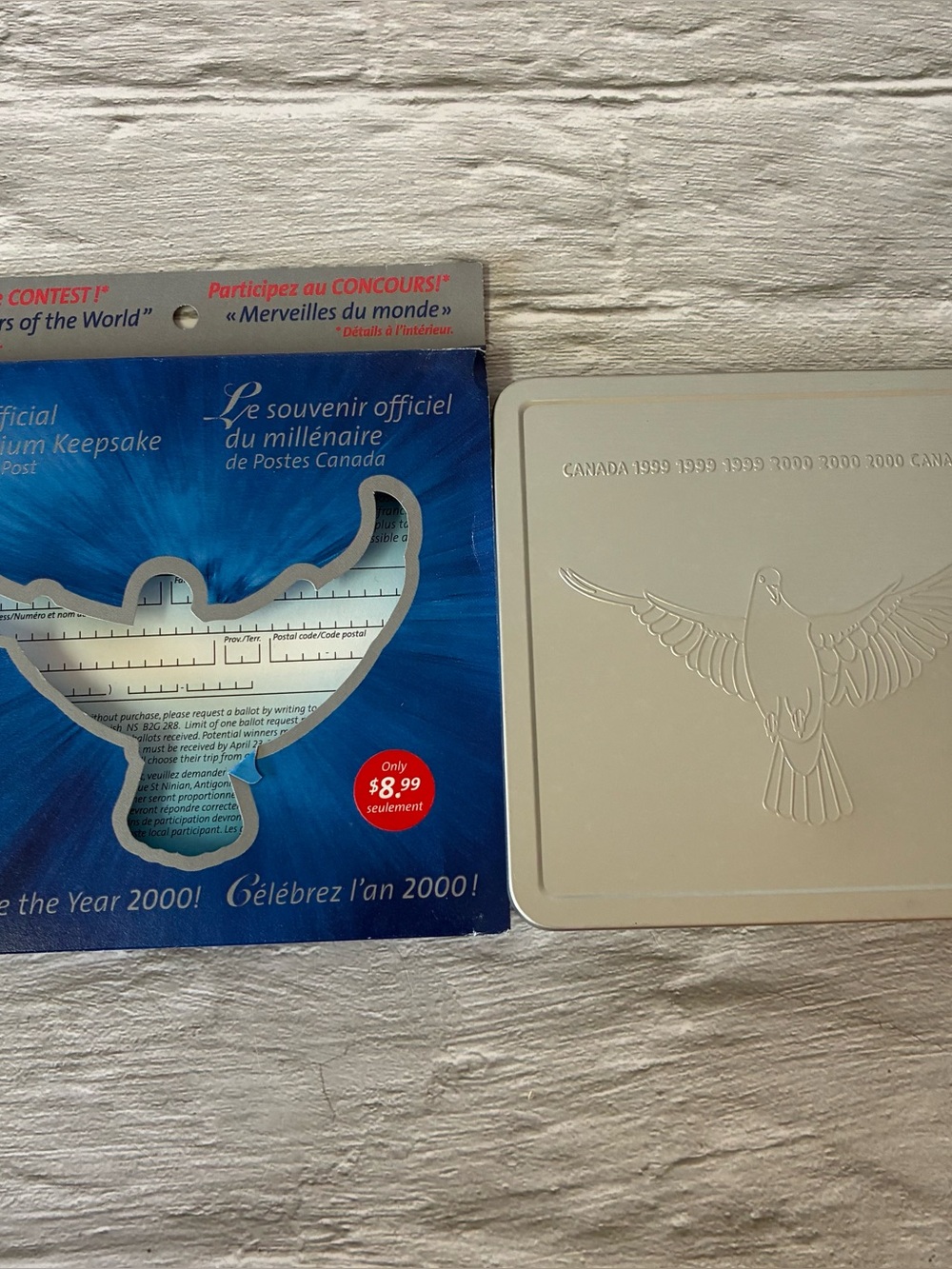 New Canada Post 1999 2000 Official Millennium Stamp and Coin Set in Keepsake Box - Picture 5 of 7